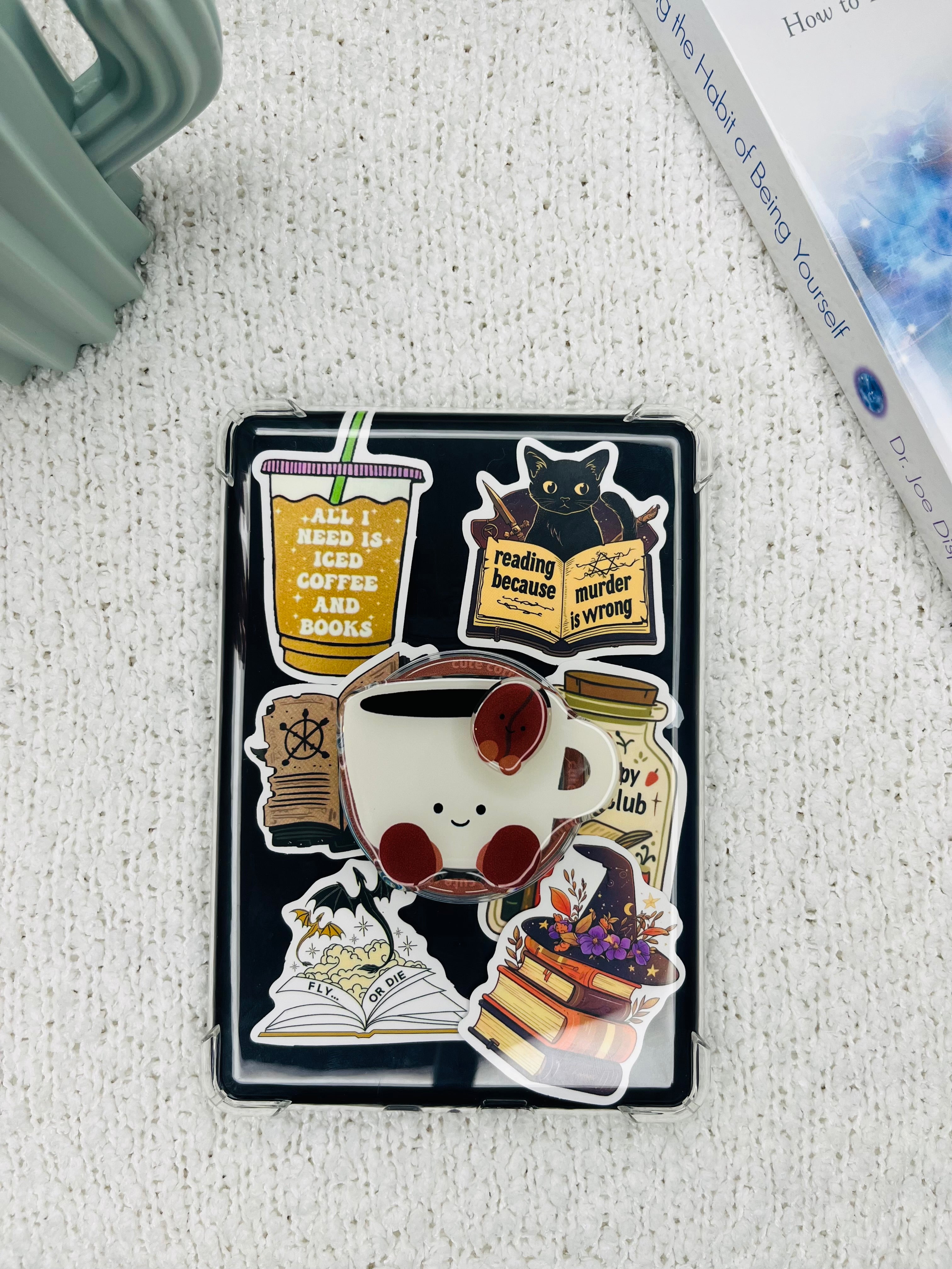 Coffee Cup Kindle Grip