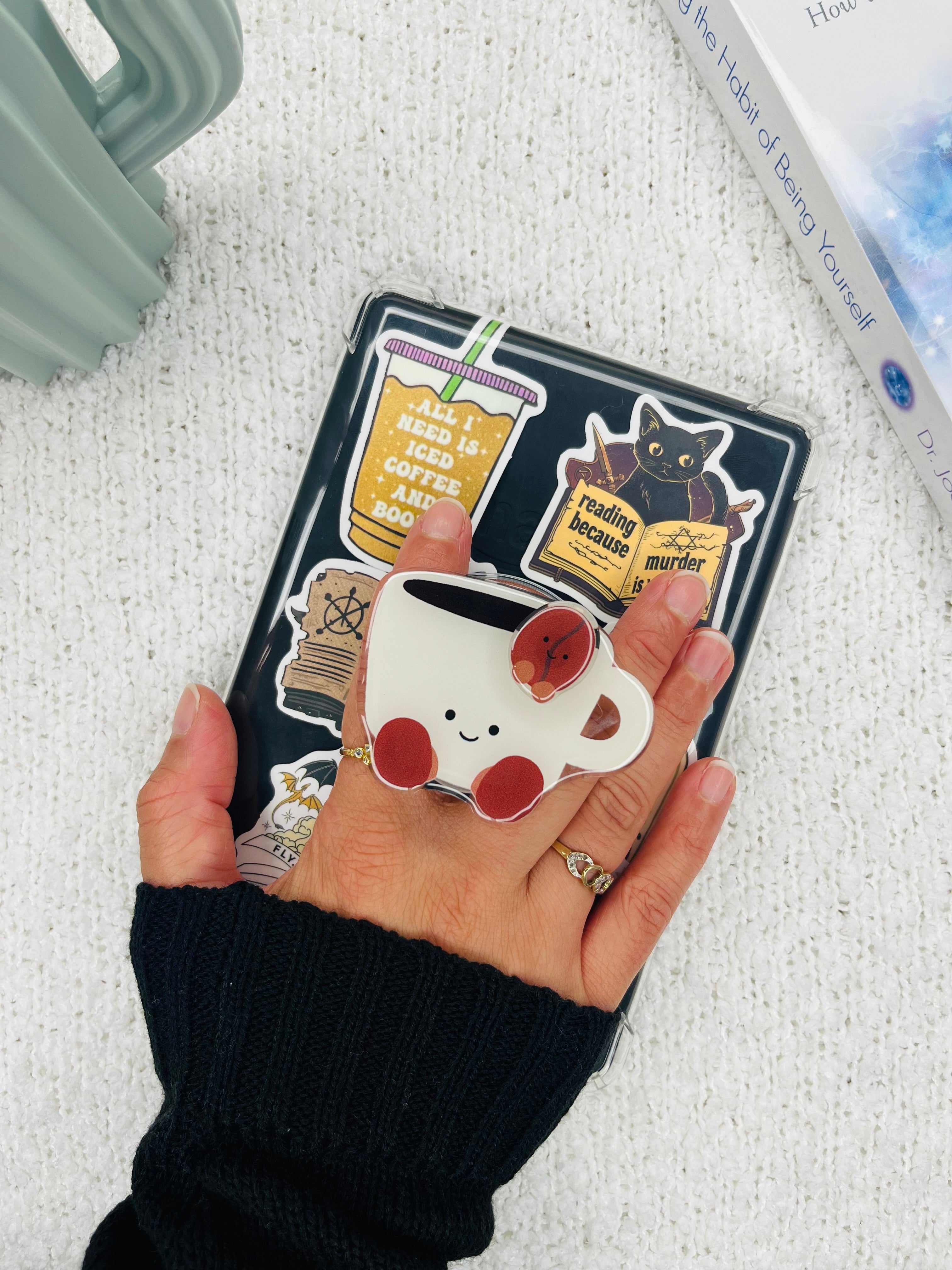Coffee Cup Kindle Grip