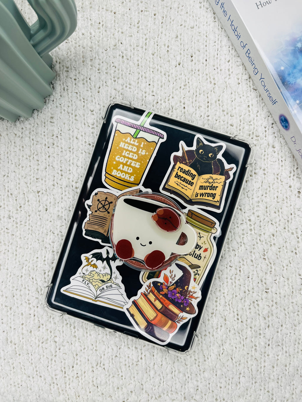 Coffee Cup Kindle Grip