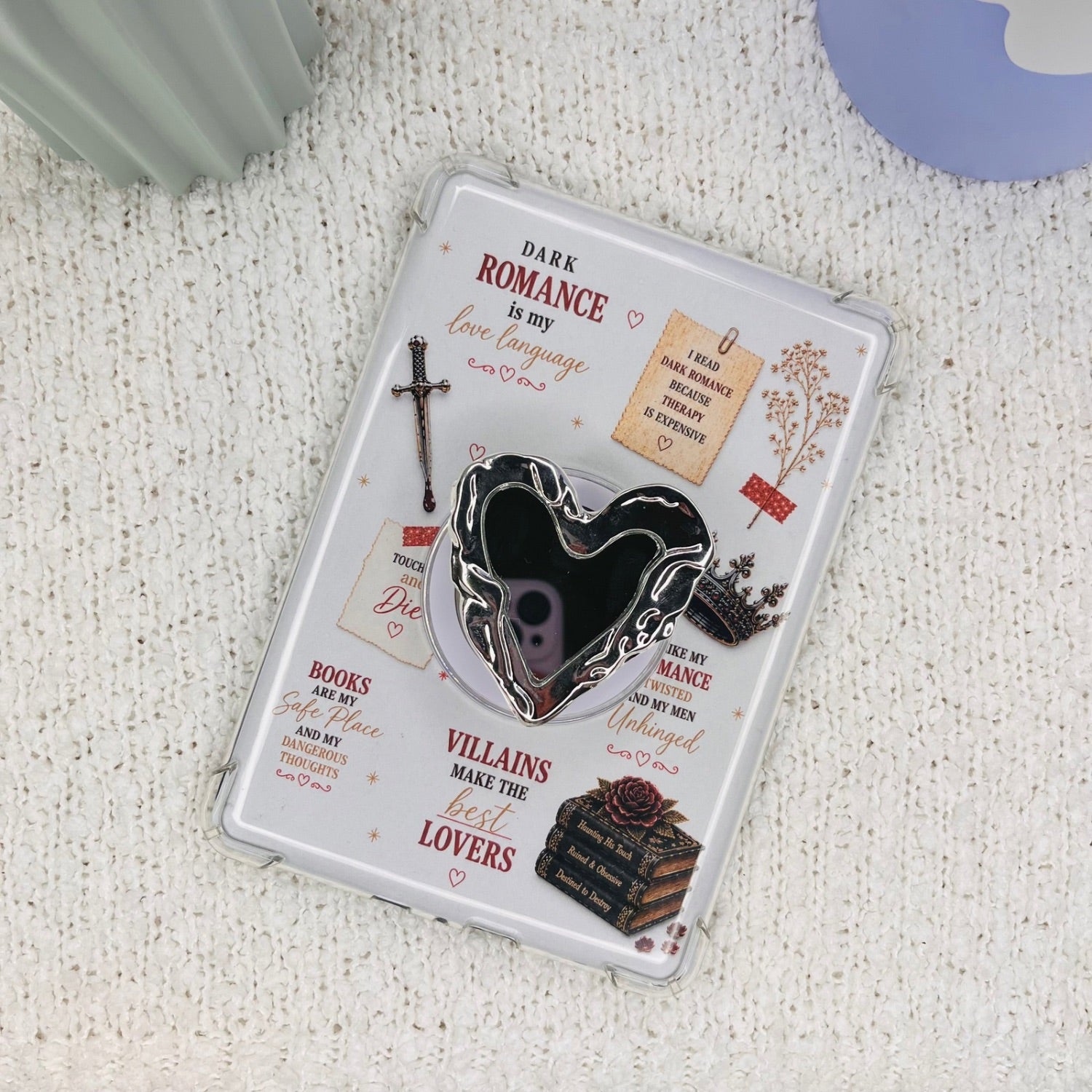 Melting Mirror Heart Kindle Grip