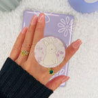 Rosy Bunny Kindle Grip