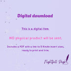 Sweetheart Kindle Insert | Printable PDF