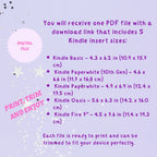 Vintage Kindle Insert | Printable PDF