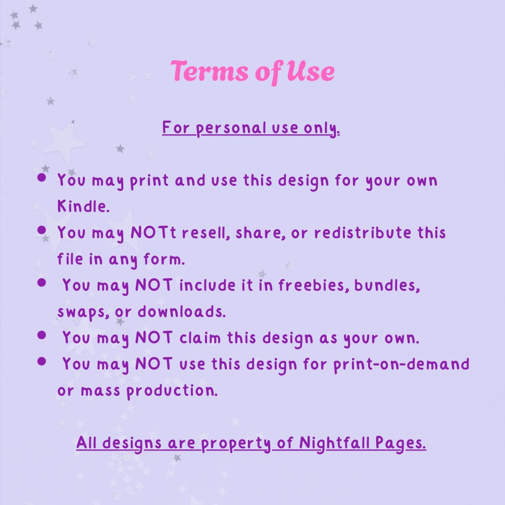 Vintage Kindle Insert | Printable PDF