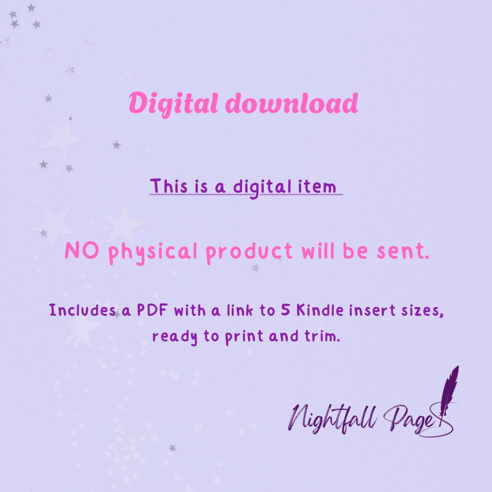 Vintage Kindle Insert | Printable PDF