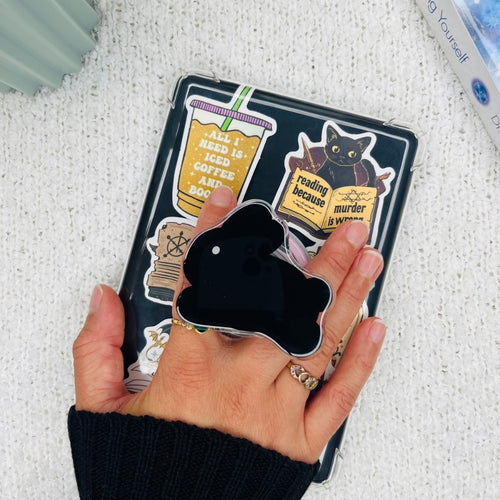 Black Bunny Kindle Grip