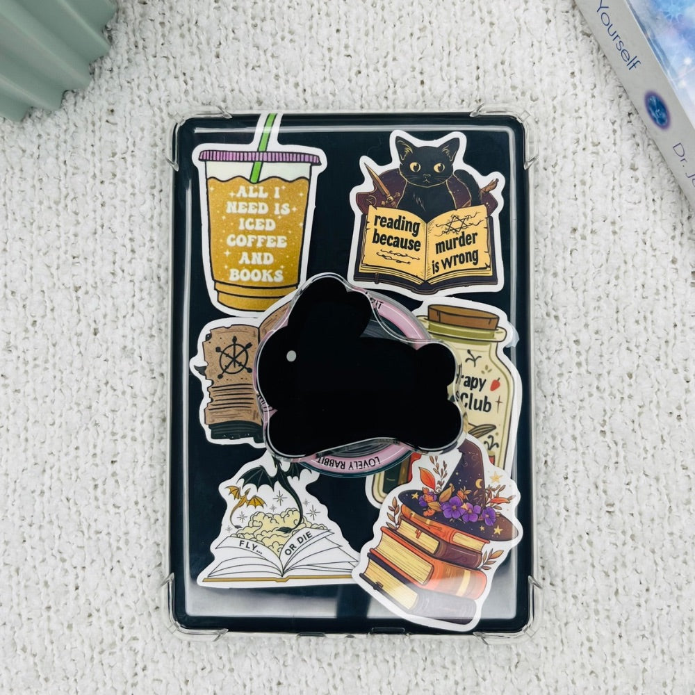 Black Bunny Kindle Grip