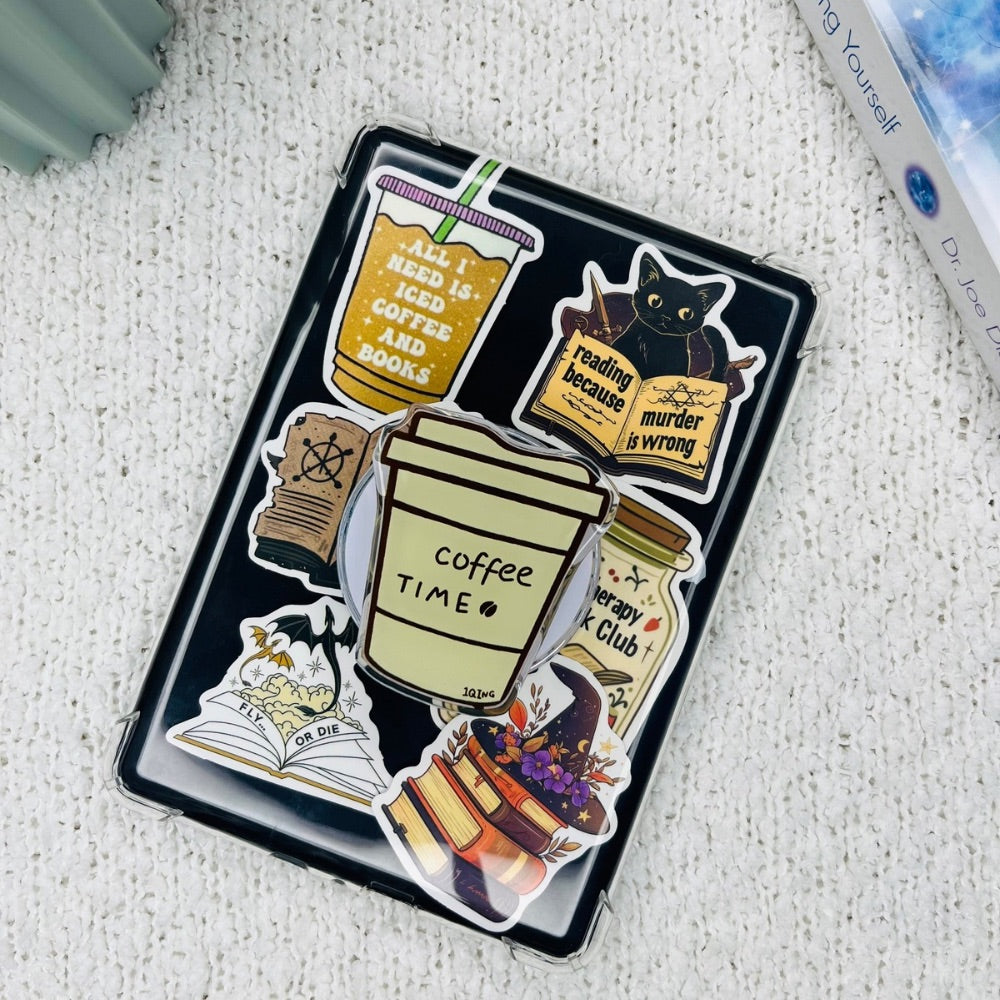 Coffee Time Kindle Grip
