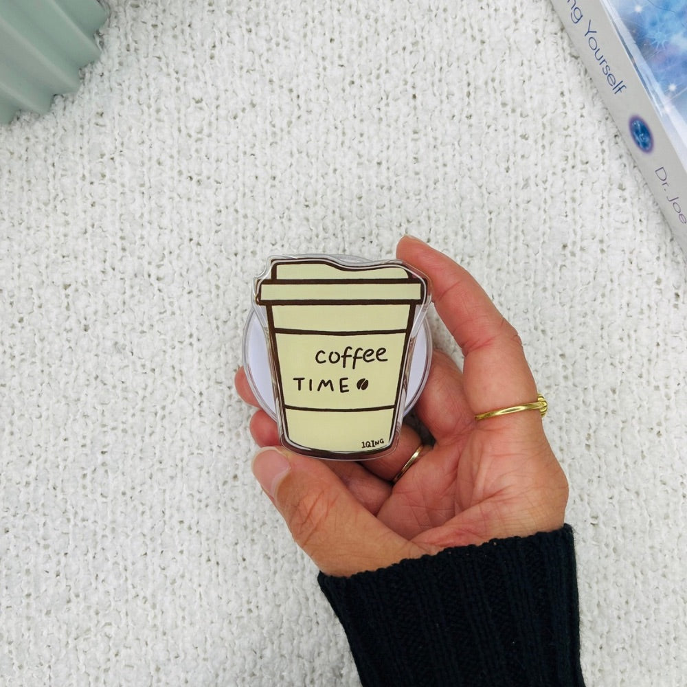 Coffee Time Kindle Grip