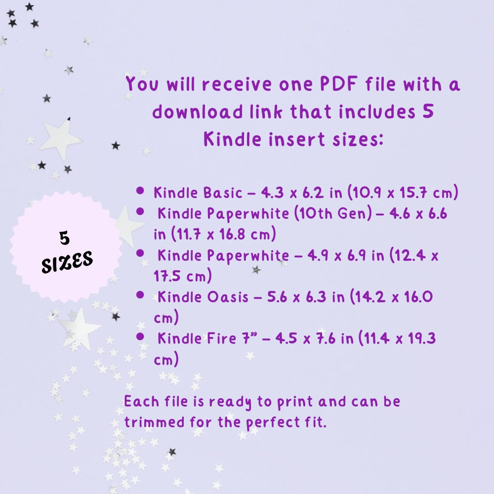 Hockey Romance Kindle Insert | Printable PDF