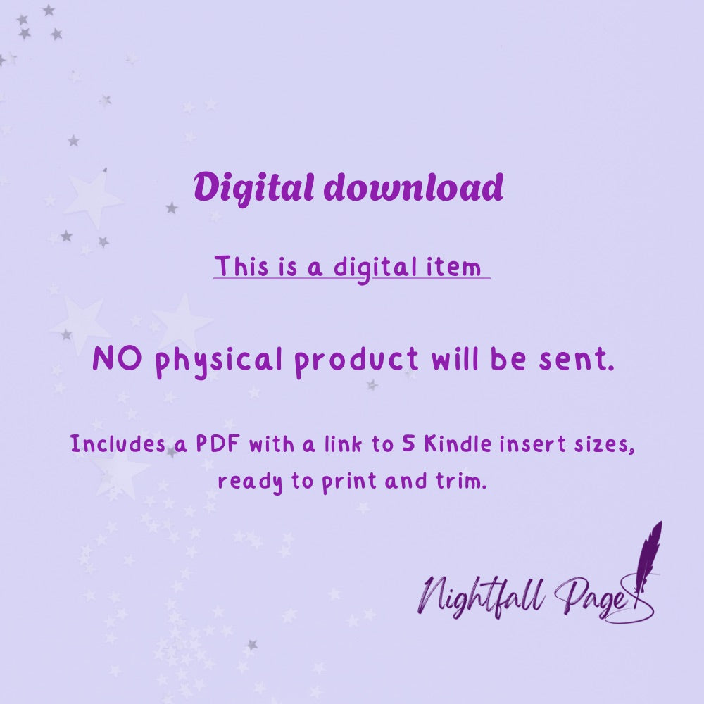 Hockey Romance Kindle Insert | Printable PDF