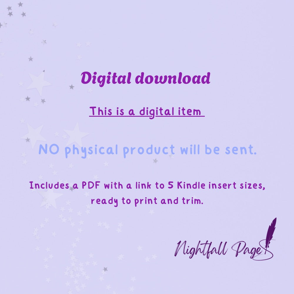 Irish Rugby Romance Kindle Insert | Printable PDF