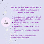 Purple Glitter Kindle Insert | Printable PDF