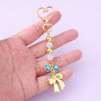 Blue Whisper Heart Charm