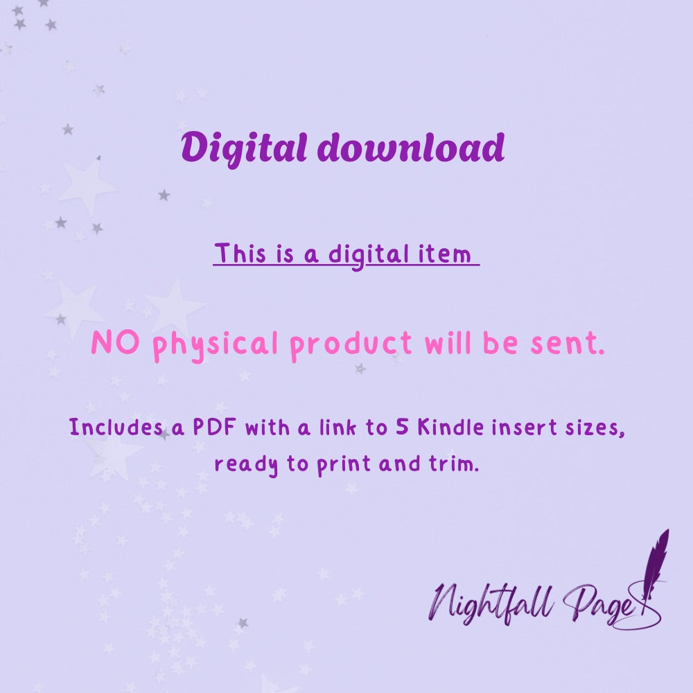 Pink Bow Kindle Insert | Printable PDF