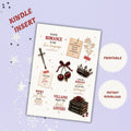 Dark Romance Kindle Insert | Printable PDF