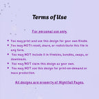 Dark Romance Kindle Insert | Printable PDF