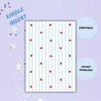 Strawberry Kindle Insert | Printable PDF