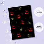 Cherry Kindle Insert | Printable PDF