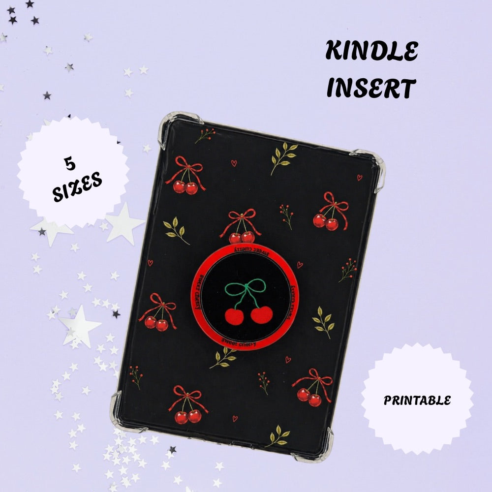Cherry Kindle Insert | Printable PDF