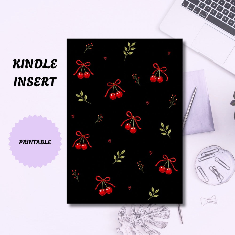 Cherry Kindle Insert | Printable PDF