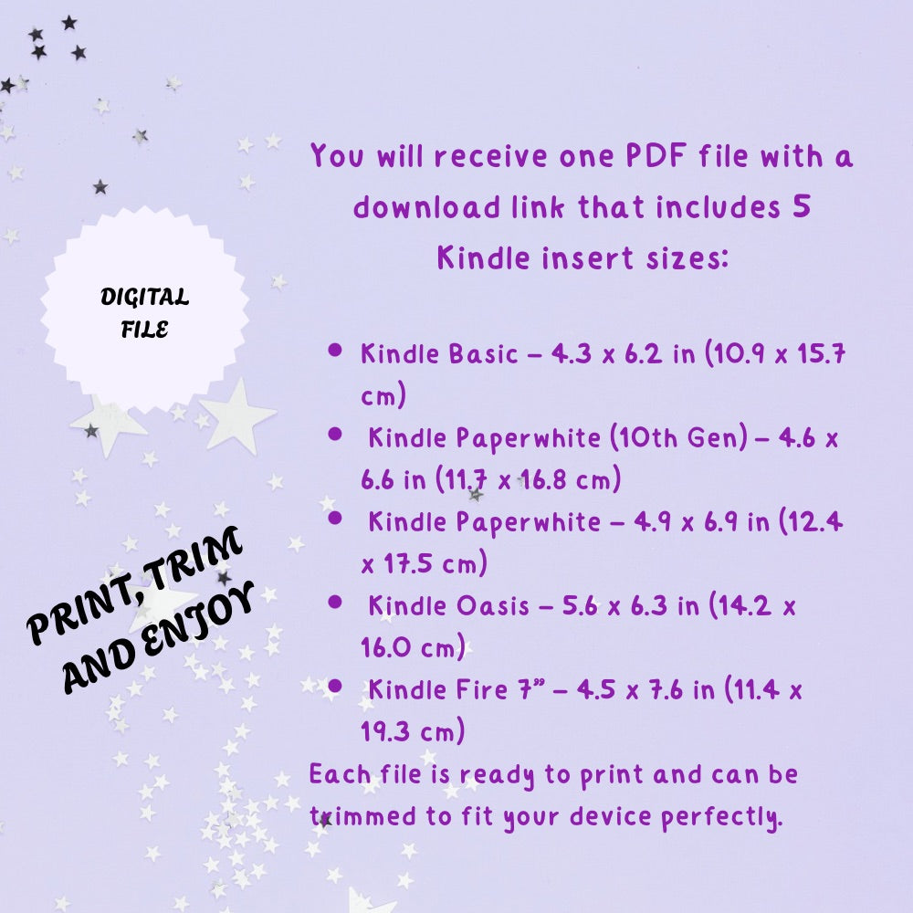 Cherry Kindle Insert | Printable PDF