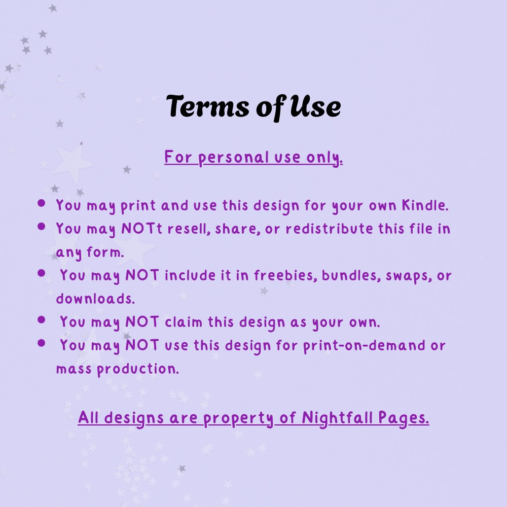 Cherry Kindle Insert | Printable PDF