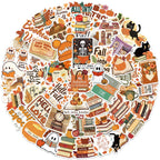 Orange Vibes Bookish Stickers