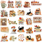 Orange Vibes Bookish Stickers