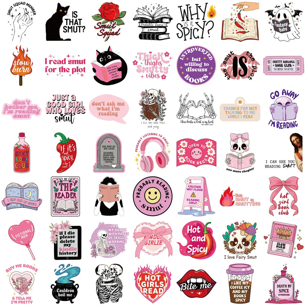 Spicy Bookish Stickers