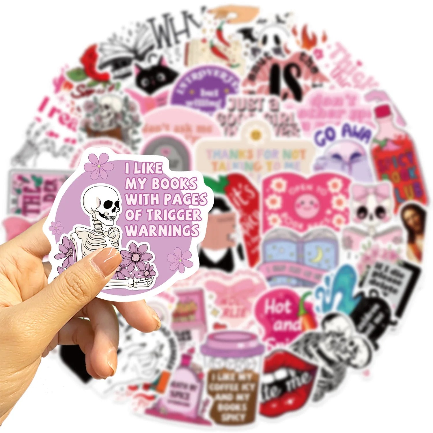 Spicy Bookish Stickers