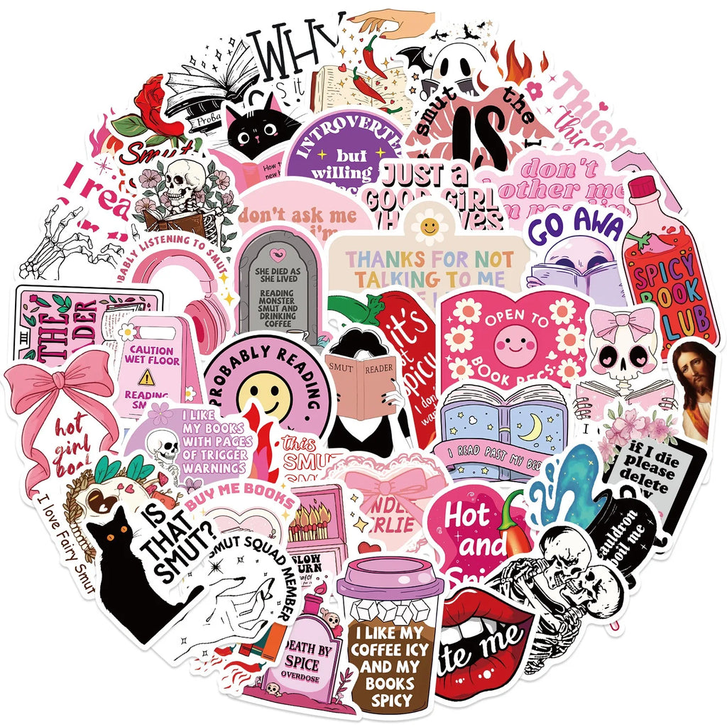 Spicy Bookish Stickers